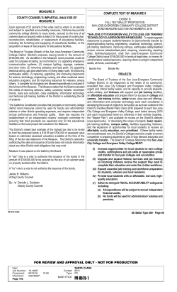 MEASURE X COUNTY COUNSEL`S IMPARTIAL ANALYSIS OF