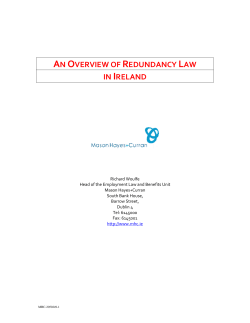 an overview of redundancy law in ireland