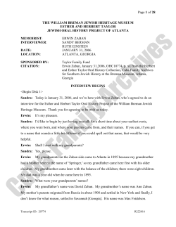 Transcript  - The Breman Museum