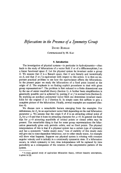 Bifurcations in the presence of a symmetry group