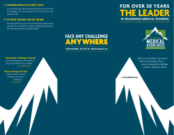 the leader - Wilderness Medical Associates