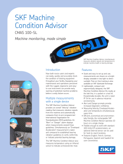 SKF Machine Condition Advisor - CMAS100-SL