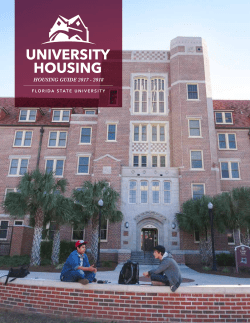 HOUSING GUIDE 2017 - 2018 - FSU housing
