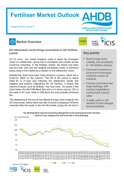 Fertiliser Market Outlook
