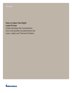 How to Select the Right Label Printer Understanding