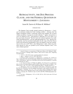 retroactivity, the due process clause, and the federal question in