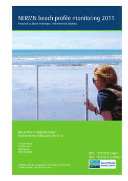 NERMN beach profile monitoring 2011