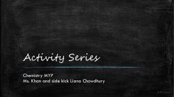 Activity Series - Uplift Education