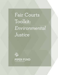 the Environmental Justice Toolkit