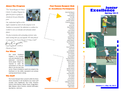 Excellence Brochure SPRING 2015.pub