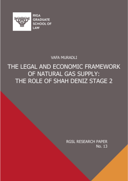the legal and economic framework of natural gas supply: the