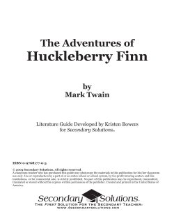 The Adventures of Huckleberry Finn