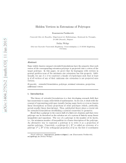Hidden Vertices in Extensions of Polytopes