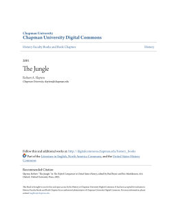 The Jungle - Chapman University Digital Commons