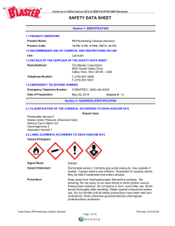 safety data sheet