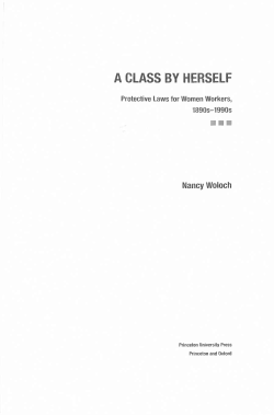 a class by herself