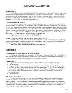 supplemental activities