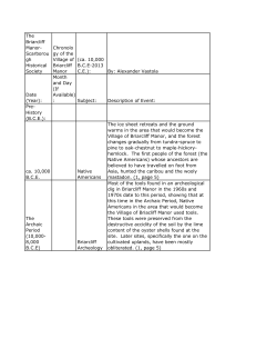 Chronology BCE Section as edited 8-2015 KKS