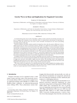 Gravity Waves in Shear and Implications for