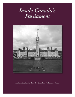 Inside Canada`s Parliament