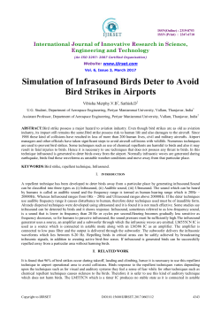 Simulation of Infrasound Birds Deter to Avoid Bird Strikes