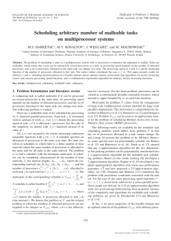 Scheduling arbitrary number of malleable tasks on