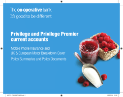 Privilege and Privilege Premier current accounts - Co