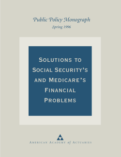 Solutions to Social Security`s and Medicare`s Financial Problems