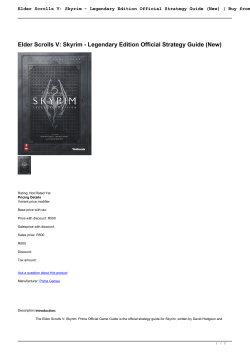 Elder Scrolls V: Skyrim