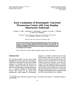 Precancerous Lesions with Lung Imaging