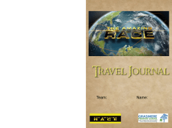 The Amazing Race- Africa and Philippines