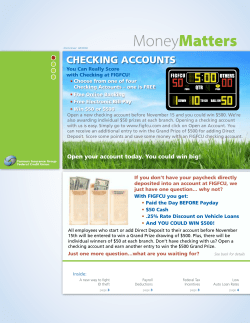 October 2009 - Farmers Insurance Federal Credit Union