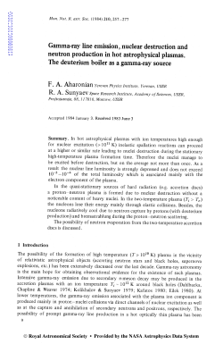 The deuterium boiler as a gamma