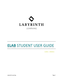 elab student user guide