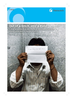 Out of a Ditch, into a Pond