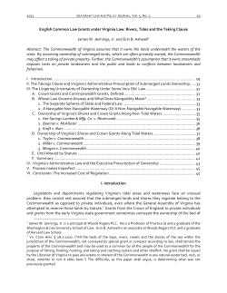 Jennings Final - National Sea Grant Law Center