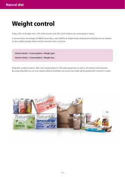 Weight control