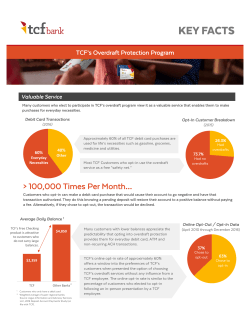 TCF Fact Sheet