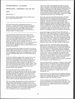 ENVIRONMENTAL GLASNOST: PROTECTING A RESOURCE YOU