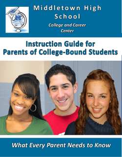 Instruction Guide for Parents of College