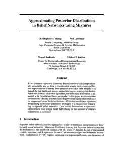 Approximating Posterior Distributions in Belief Networks Using