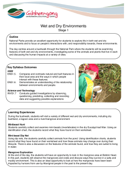 4. Wet and Dry Environments