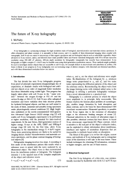 The future of X-ray holography