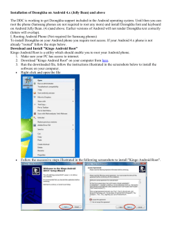 Installation of Dzongkha on Android 4.x (Jelly Bean) and above The