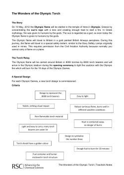 The Wonders of the Olympic Torch