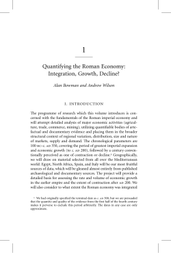 Quantifying the Roman Economy: Integration, Growth - Beck-Shop