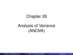 STATISTICS 141 Introduction to Statistics