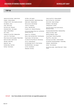 Karaoke-Katalog - bssw