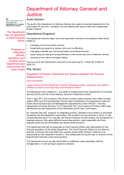 Department of Attorney General and Justice