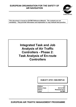 Integrated Task and Job Analysis of Air Traffic